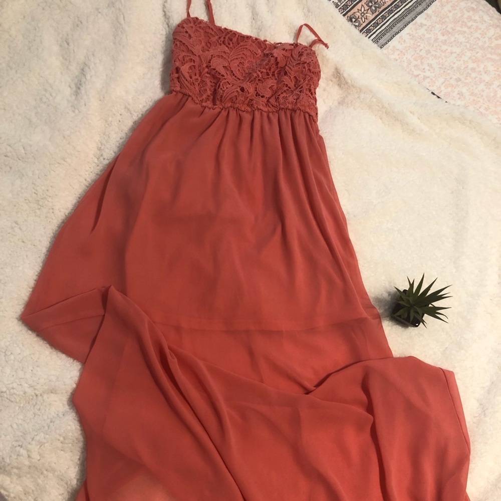 Coral Maxi dress